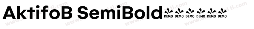 AktifoB SemiBold字体转换